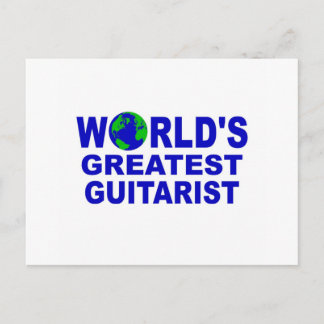 World's greatest Guitarist Postcard