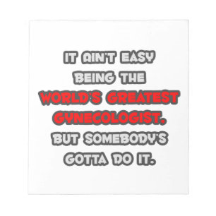 World's Greatest Gynaecologist Joke Notepad