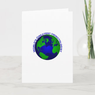 World's Greatest Haematologist Card