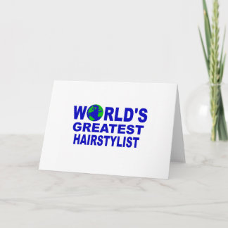World's Greatest Hairstylist Card