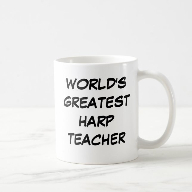 "World's Greatest Harp Teacher" Mug (Right)
