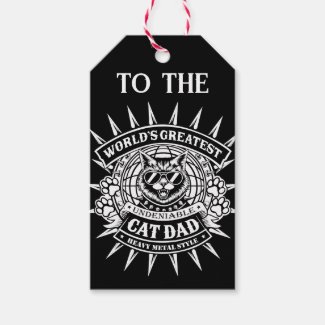 Worlds Greatest Heavy Metal Cat Dad Magnetic