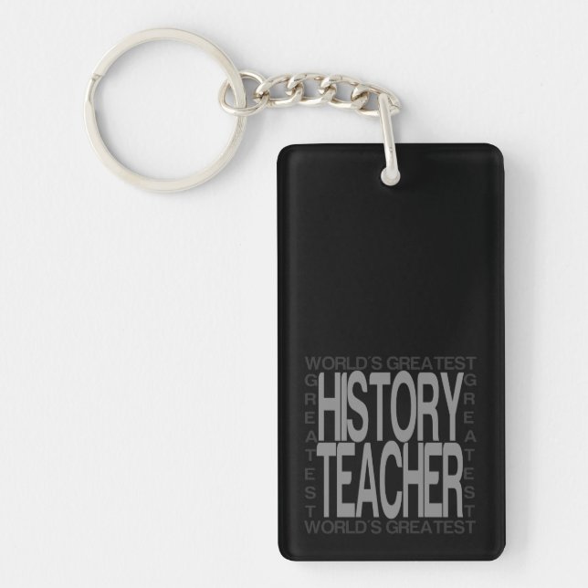 Worlds Greatest History Teacher Keychain (Front)