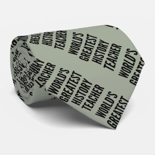Worlds Greatest History Teacher Tie