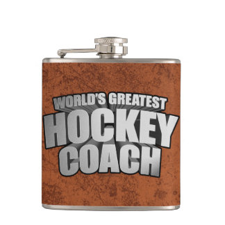 World's Greatest Hockey Coach Hip Flask