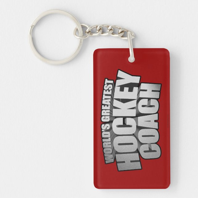 Worlds Greatest Hockey Coach Key Ring (Front)