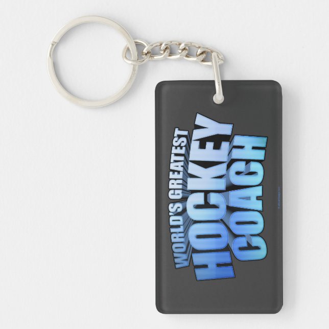 Worlds Greatest Hockey Coach Key Ring (Front)