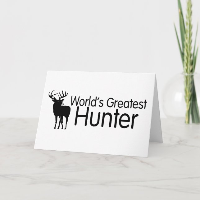 Worlds Greatest Hunter Card (Front)