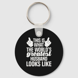 World's greatest husband _ husband ever key ring
