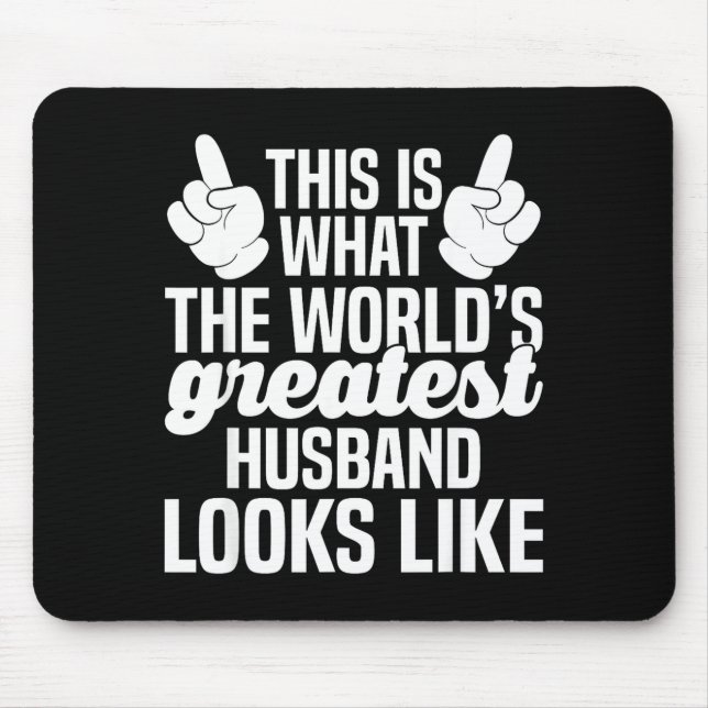 World's greatest husband _ husband ever  mouse mat (Front)