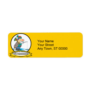 WORLDS GREATEST ICE FISHERMAN MEN CARTOON