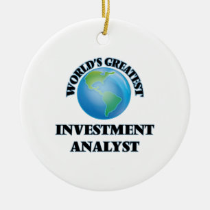 World's Greatest Investment Analyst Ceramic Tree Decoration
