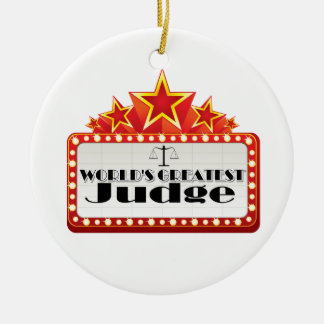 World's Greatest Judge Ceramic Tree Decoration