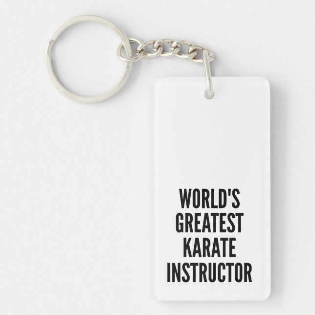 Worlds Greatest Karate Instructor Key Ring (Front)