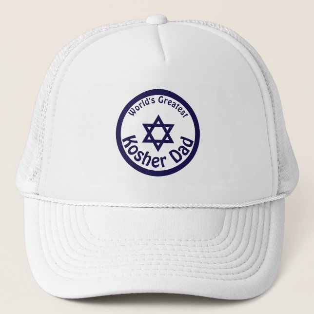 World's Greatest Kosher Dad Trucker Hat (Front)