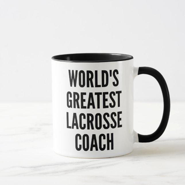 Worlds Greatest Lacrosse Coach Mug (Right)