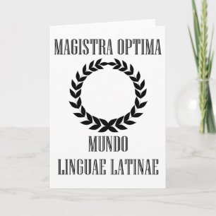 World's Greatest Latin Teacher (Female) Card