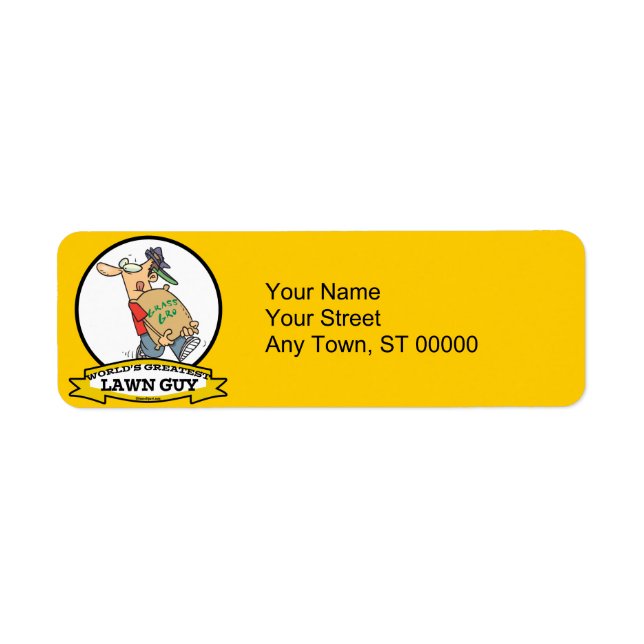 WORLDS GREATEST LAWN GUY MEN CARTOON (Front)