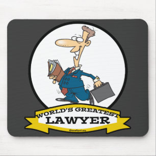 WORLDS GREATEST LAWYER II MEN CARTOON MOUSE MAT