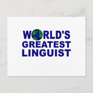 World's Greatest Linguist Postcard