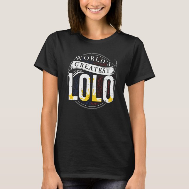 World's Greatest Lolo Filipino Grandpa Grandtatay T-Shirt (Front)