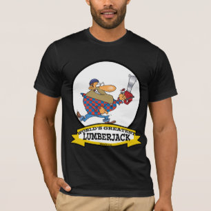 WORLDS GREATEST LUMBERJACK MEN CARTOON T-Shirt
