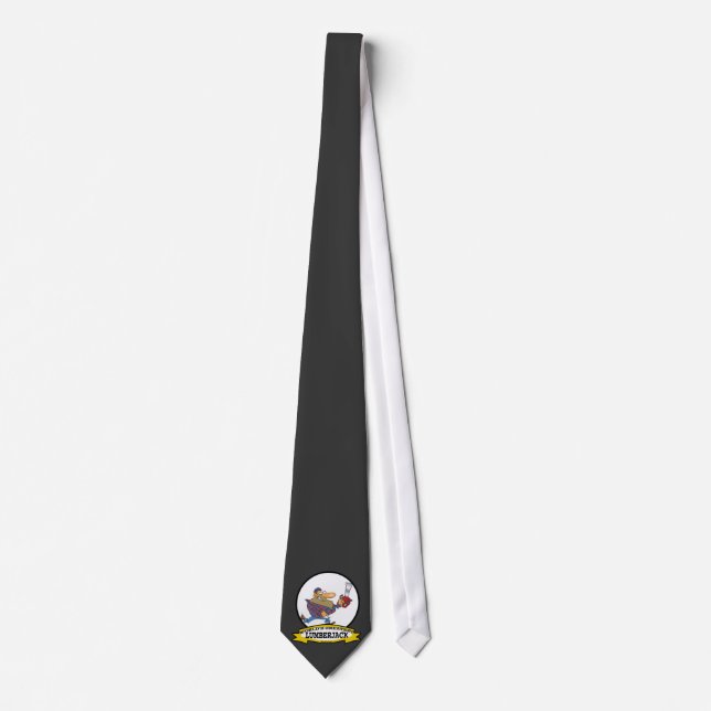 WORLDS GREATEST LUMBERJACK MEN CARTOON TIE (Front)