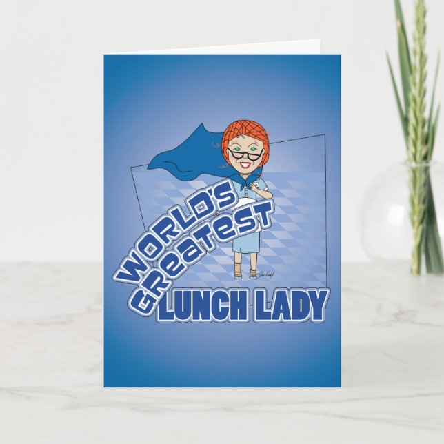 World's Greatest Lunch Lady Thank you Card (Front)
