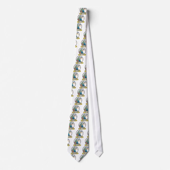 WORLDS GREATEST MAILMAN MEN CARTOON TIE (Front)