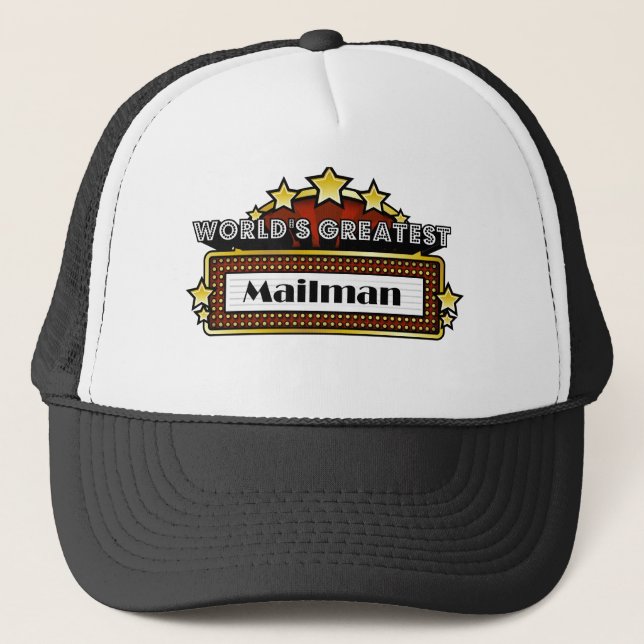 World's Greatest Mailman Trucker Hat (Front)