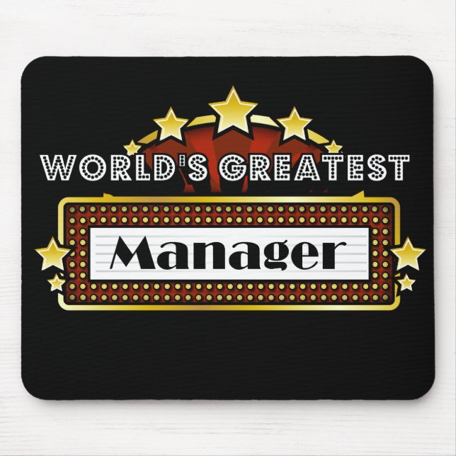 World's Greatest Manager Mouse Mat (Front)