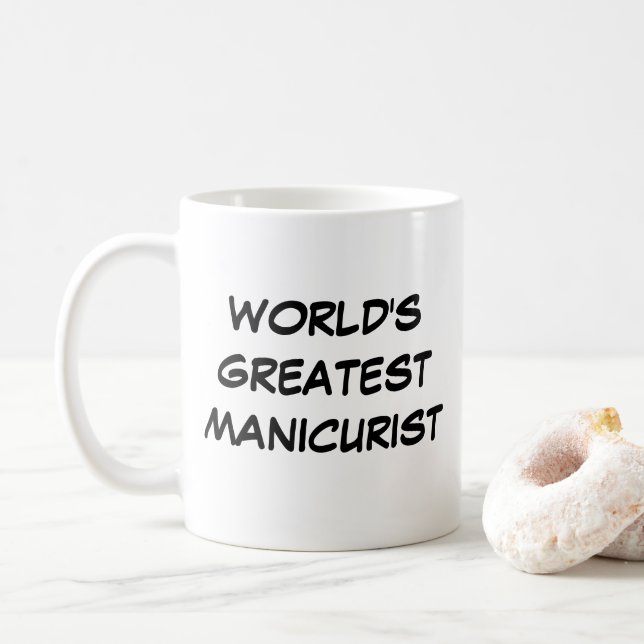 "World's Greatest Manicurist" Mug (With Donut)
