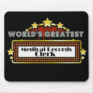 World's Greatest Medical Records Clerk Mouse Mat