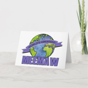 World's Greatest MeeMaw Card