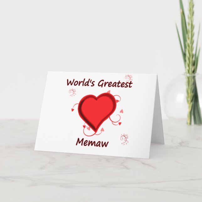 World's Greatest Memaw Card (Front)