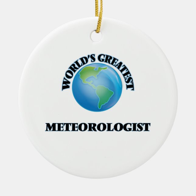 World's Greatest Meteorologist Ceramic Tree Decoration (Front)