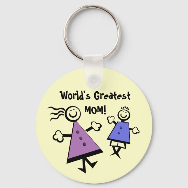 World's Greatest MOM! Keychain (Front)