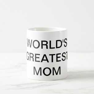 WORLD'S GREATEST MOM Text Coffee Mug Drinkware