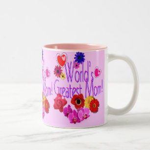 World's Greatest Mom! Two-Tone Coffee Mug