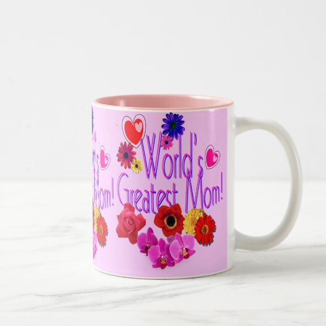 World's Greatest Mom! Two-Tone Coffee Mug (Right)