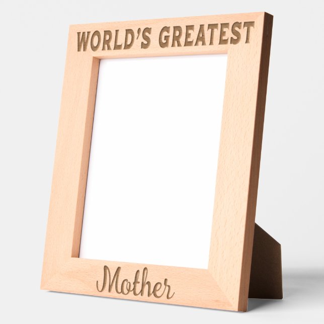 World's Greatest Mother Etched Frames (Left)