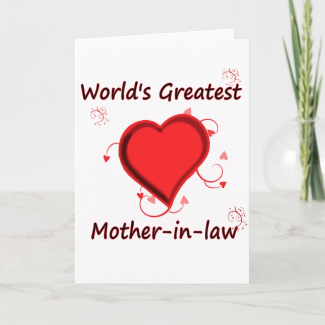 World's Greatest mother-in-law Card (Front)