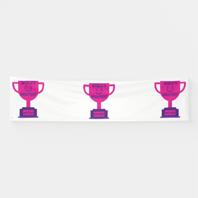 World's Greatest Mother's Day 2.5x10 Vinyl Banner (Horizontal)