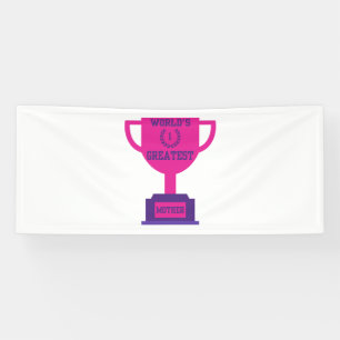 World's Greatest Mother's Day 2.5x6 Vinyl Banner