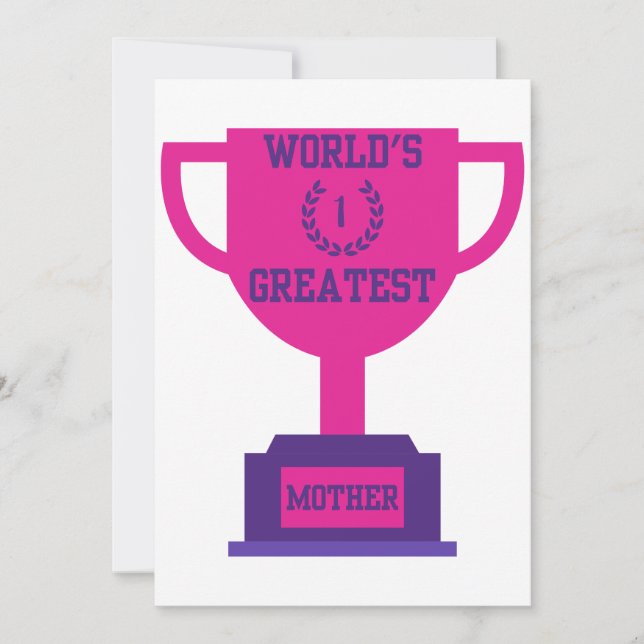 World's Greatest Mother's Day Invitation (Front)