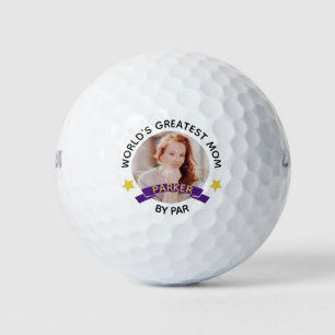 World's Greatest Mum By Par Personalised Photo Golf Balls