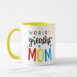 World's Greatest Mum - Colourful Tea Coffee Mug