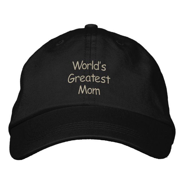 Worlds Greatest Mum Embroidered Hat (Front)