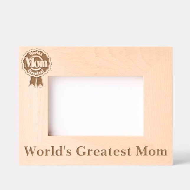 World's Greatest Mum Etched Frames (Front)