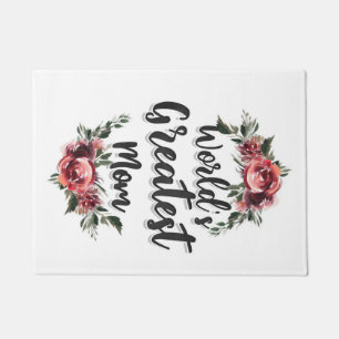 World's Greatest Mum   Gift For Mum Doormat